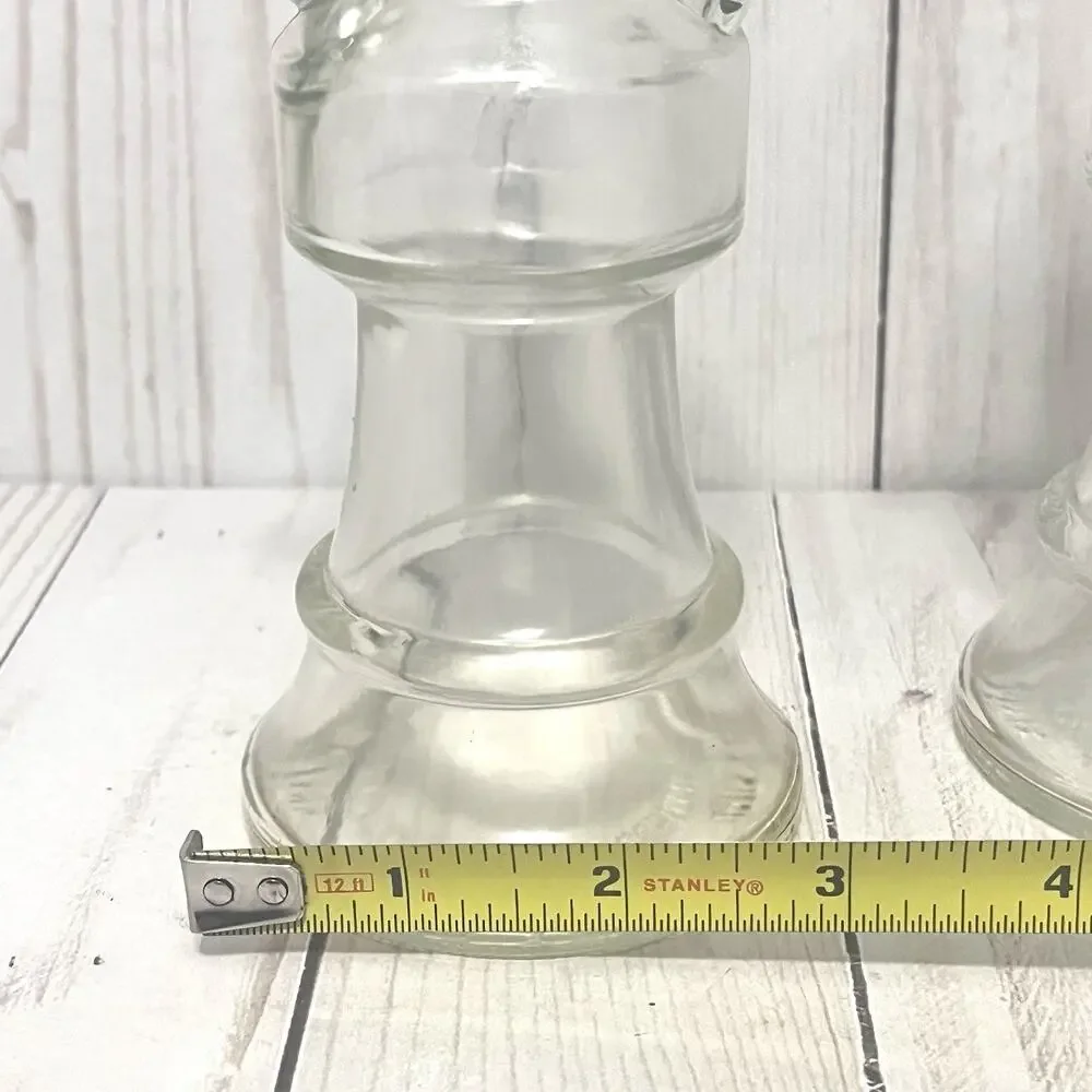 Hai Karate 1967 Knight Leeming Aftershave Bottle Vintage *Empty Bottle Set of 2